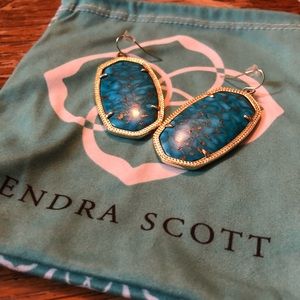 Kendra Scott Bronze Vein Gold Danielle earrings